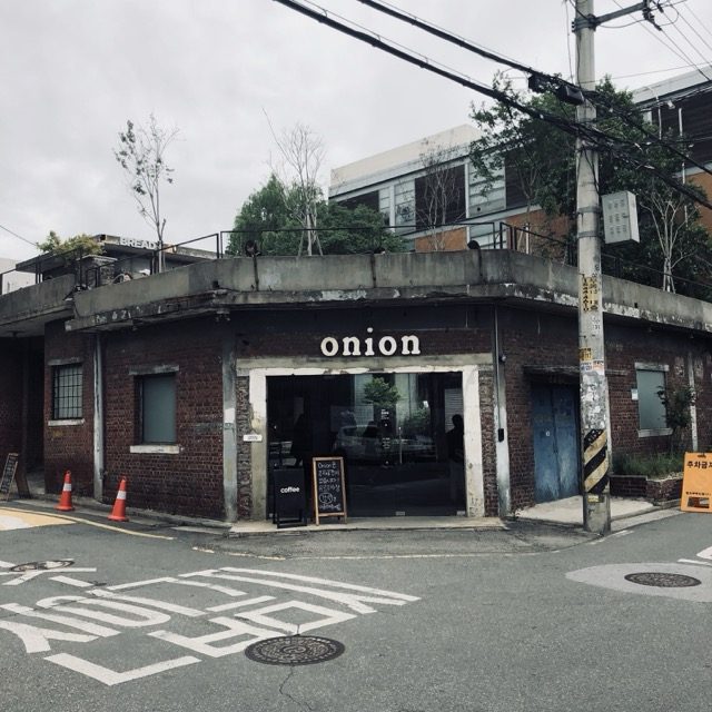 Industrial converted cafe in Seongsu-dong Seoul